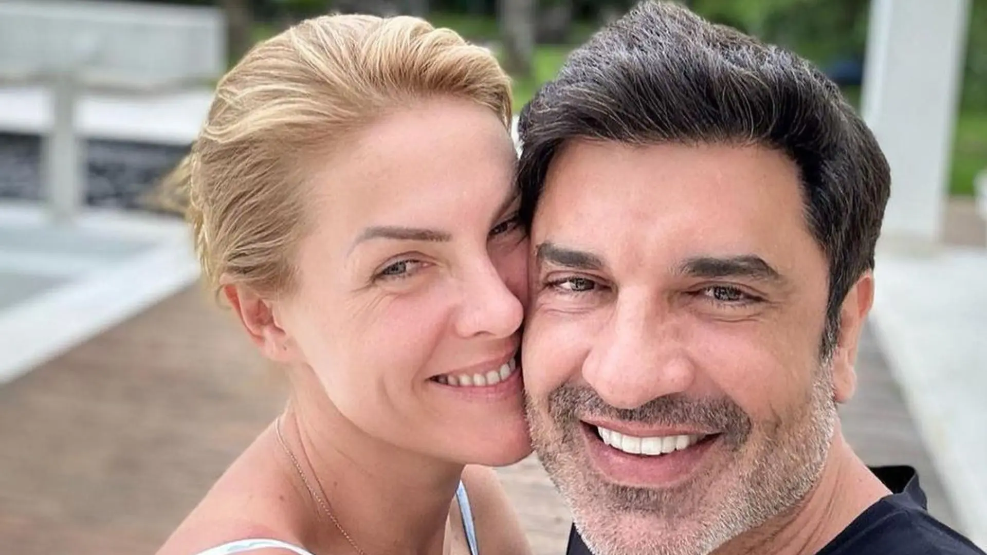 Foto de Ana Hickmann e Edu Guedes