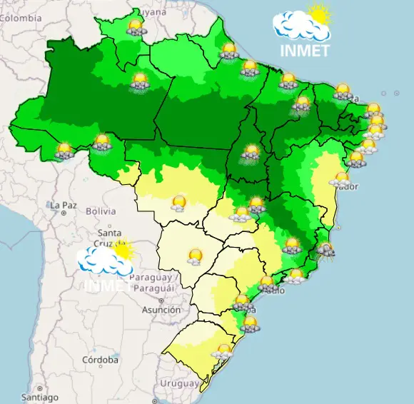 clima manhã capitais