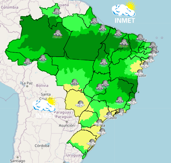 clima noite capitais