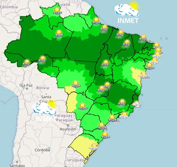 clima tarde capitais