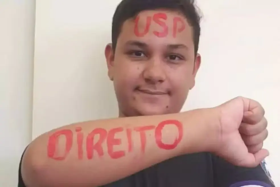 Glauco Dalalio, estudante aprovado na USP