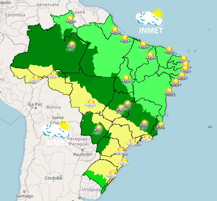 previsão do tempo tarde