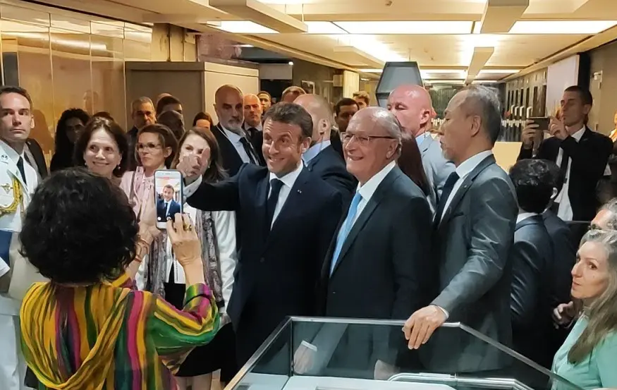 macron e alckmin