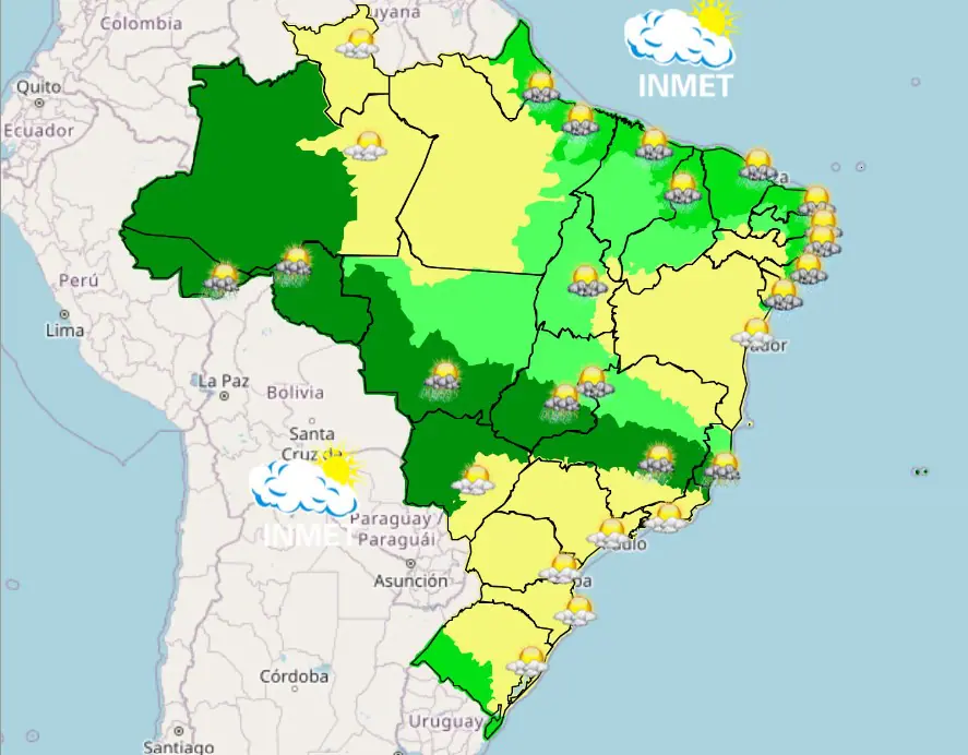previsão do tempo - 31032024 - tarde