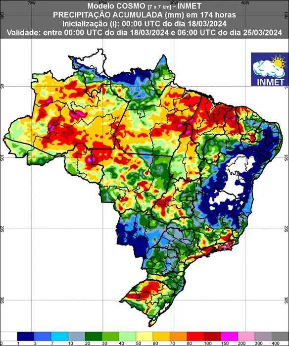 previsão do tempo