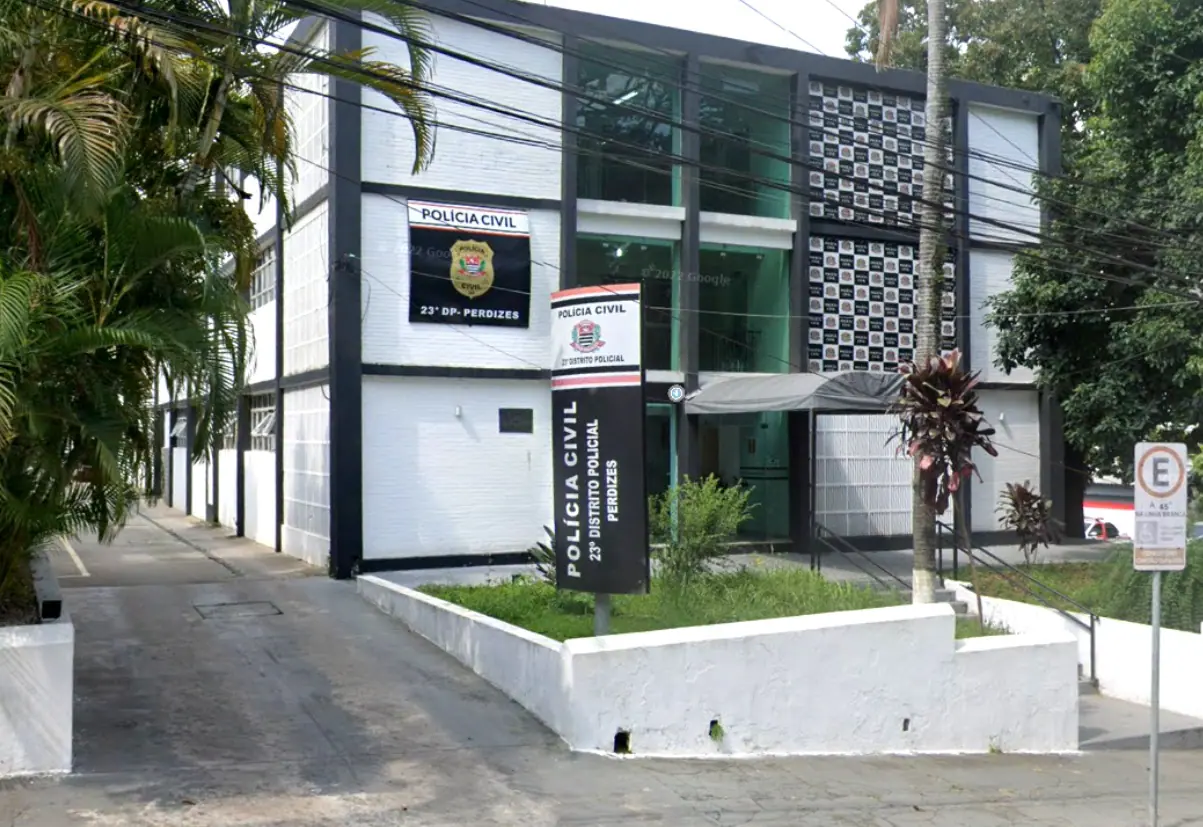 A Secretaria de Segurança Pública do Estado (SSP) contabilizou pelo menos cinco casos de invasão no 23º Distrito Policial (Perdizes) de janeiro a abril | Reprodução/Street View
