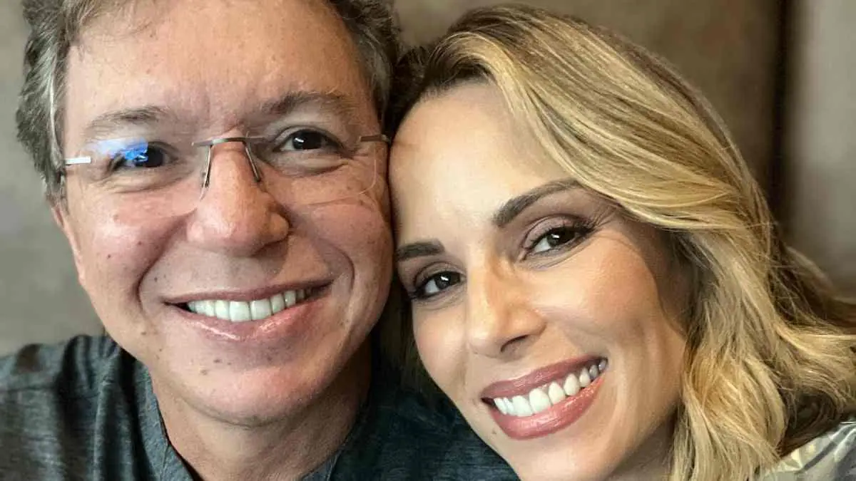 Foto de Boninho e Ana Furtado