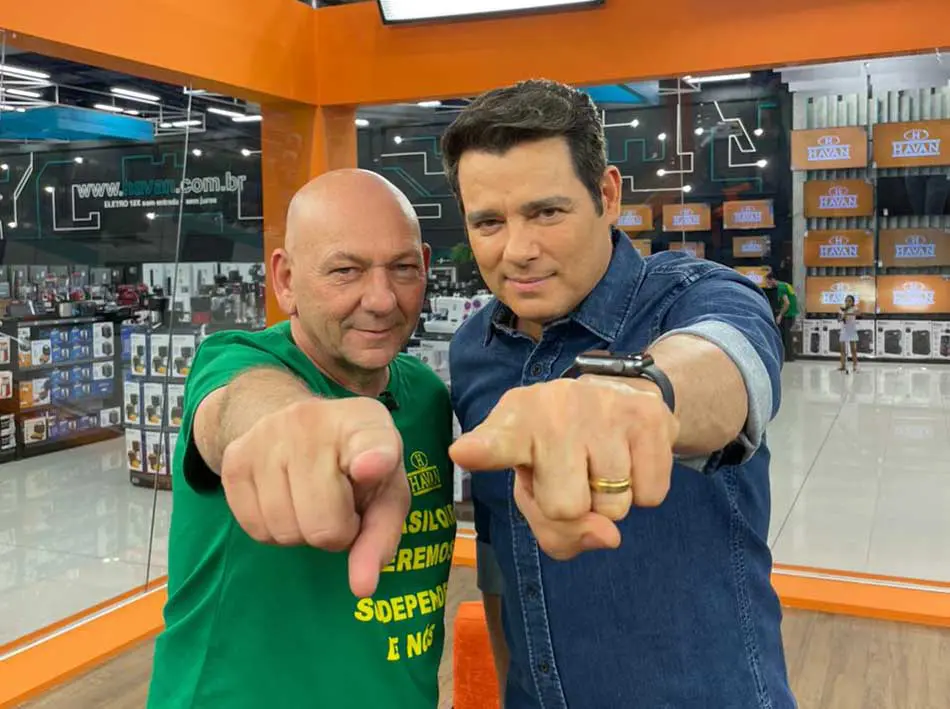 Foto de Luciano Hang e Celso Portiolli
