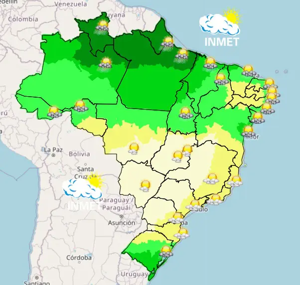 mapa manhã