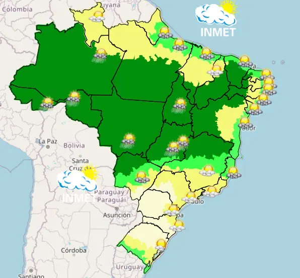 mapa manhã