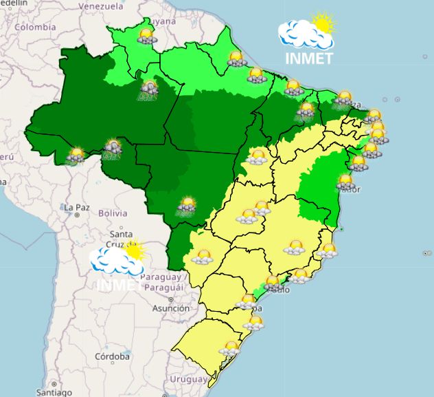 mapa manhã