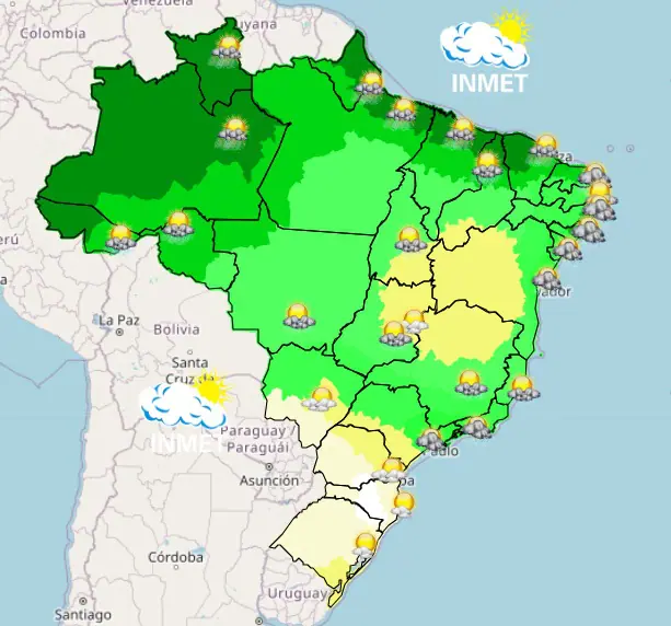 mapa manhã
