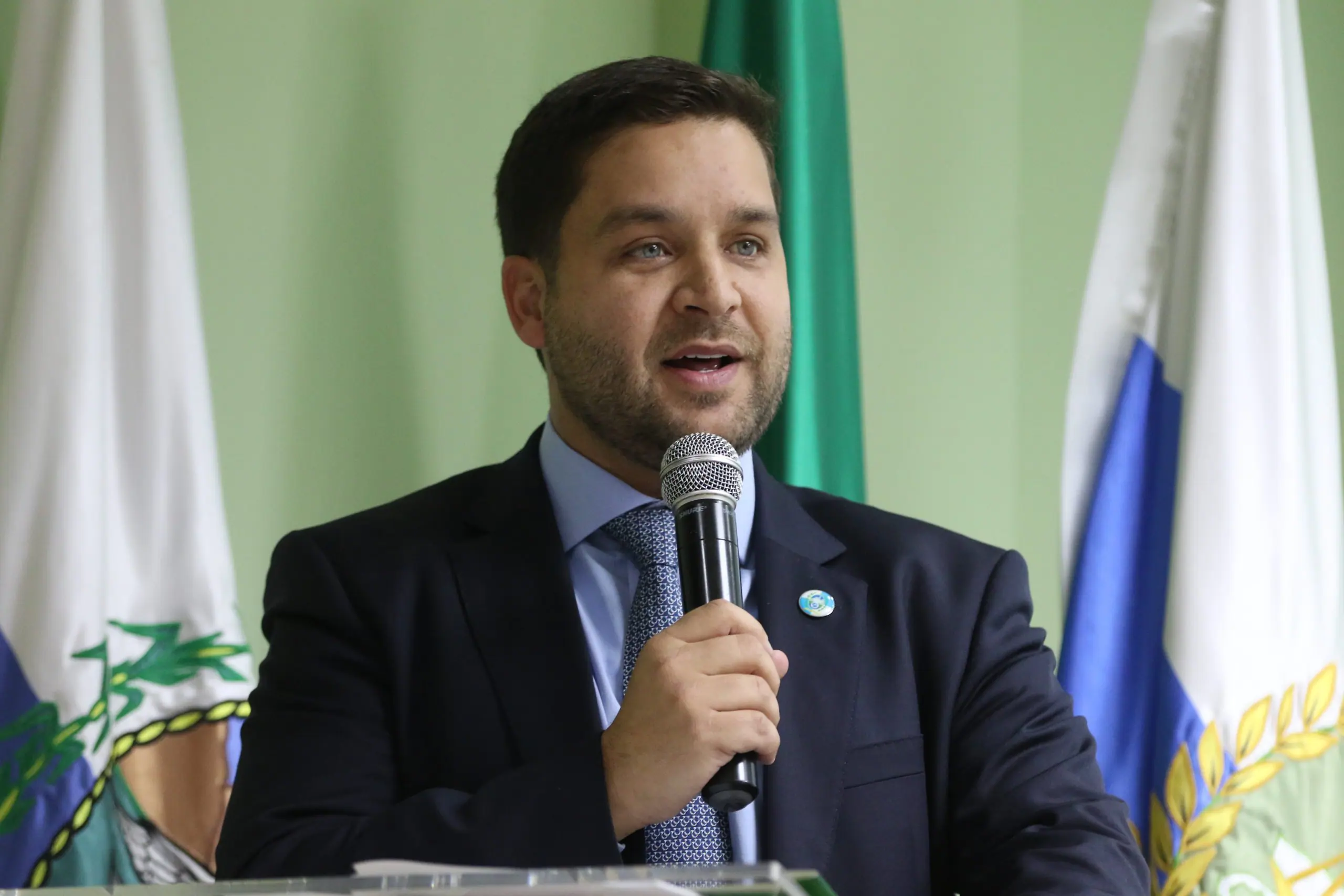 O vice-governador do Rio, Thiago Pampolha, participa da posse da nova defensora pública-geral do Rio de Janeiro, Patrícia Cardoso | Tânia Rêgo/Agência Brasil