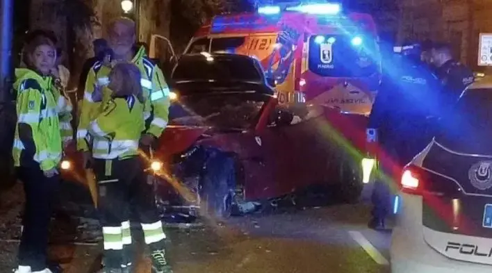 Mulher de Dyego Souza bateu Ferrari em Madri