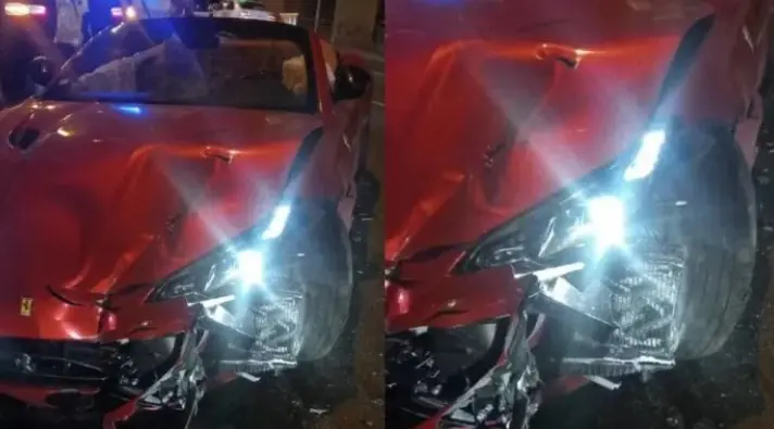 Mulher de Dyego Souza bateu Ferrari em Madri