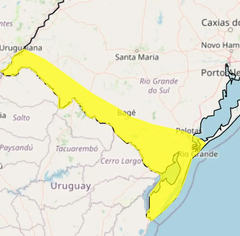 Mapa Inmet RS