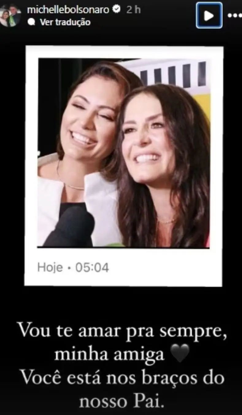 Amalia Barros e Michelle Bolsonaro