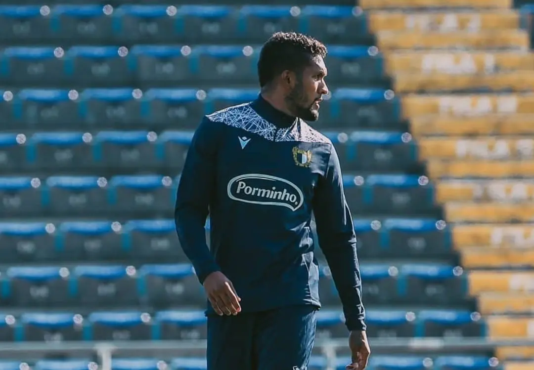 Dyego Souza durante treinamento