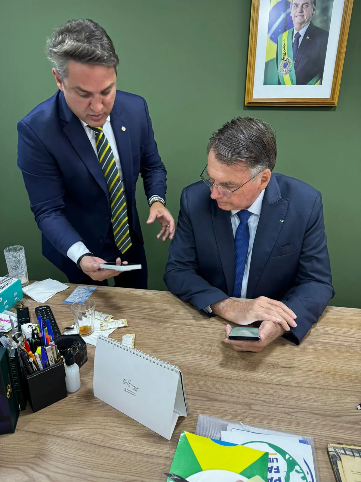 O deputado federal Luciano Zucco (PP-RS) se reuniu com Bolsonaro em Brasília nesta terça-feira, 21