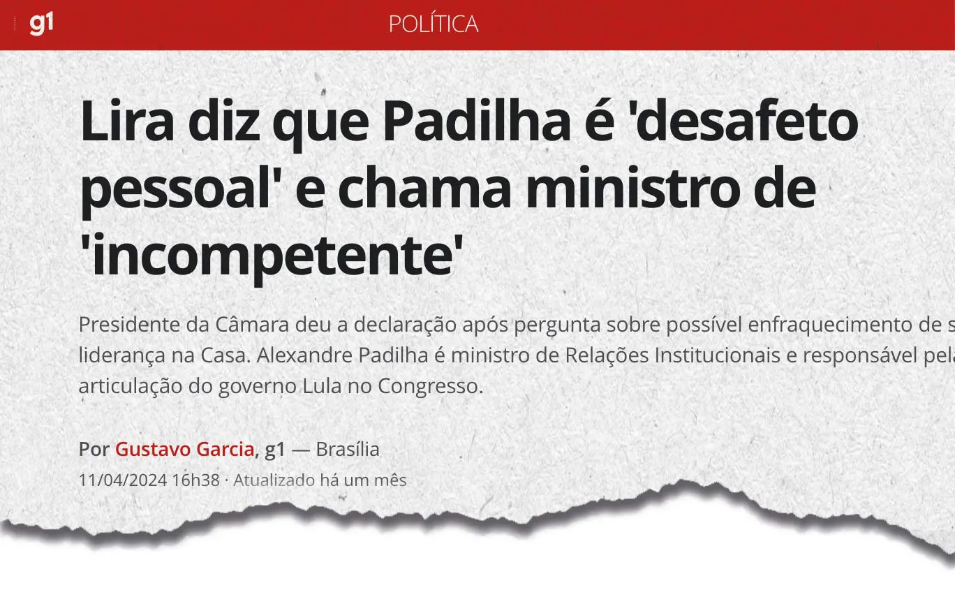 Notícia publicada no G1 (11/4/24) | Foto: Reprodução/G1