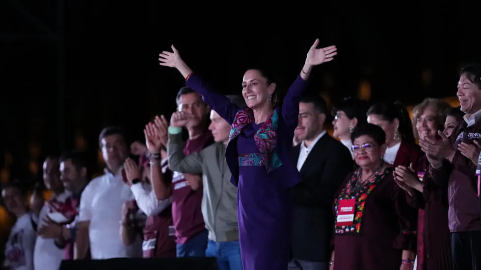 A nova presidente do México, Claudia Sheinbaum