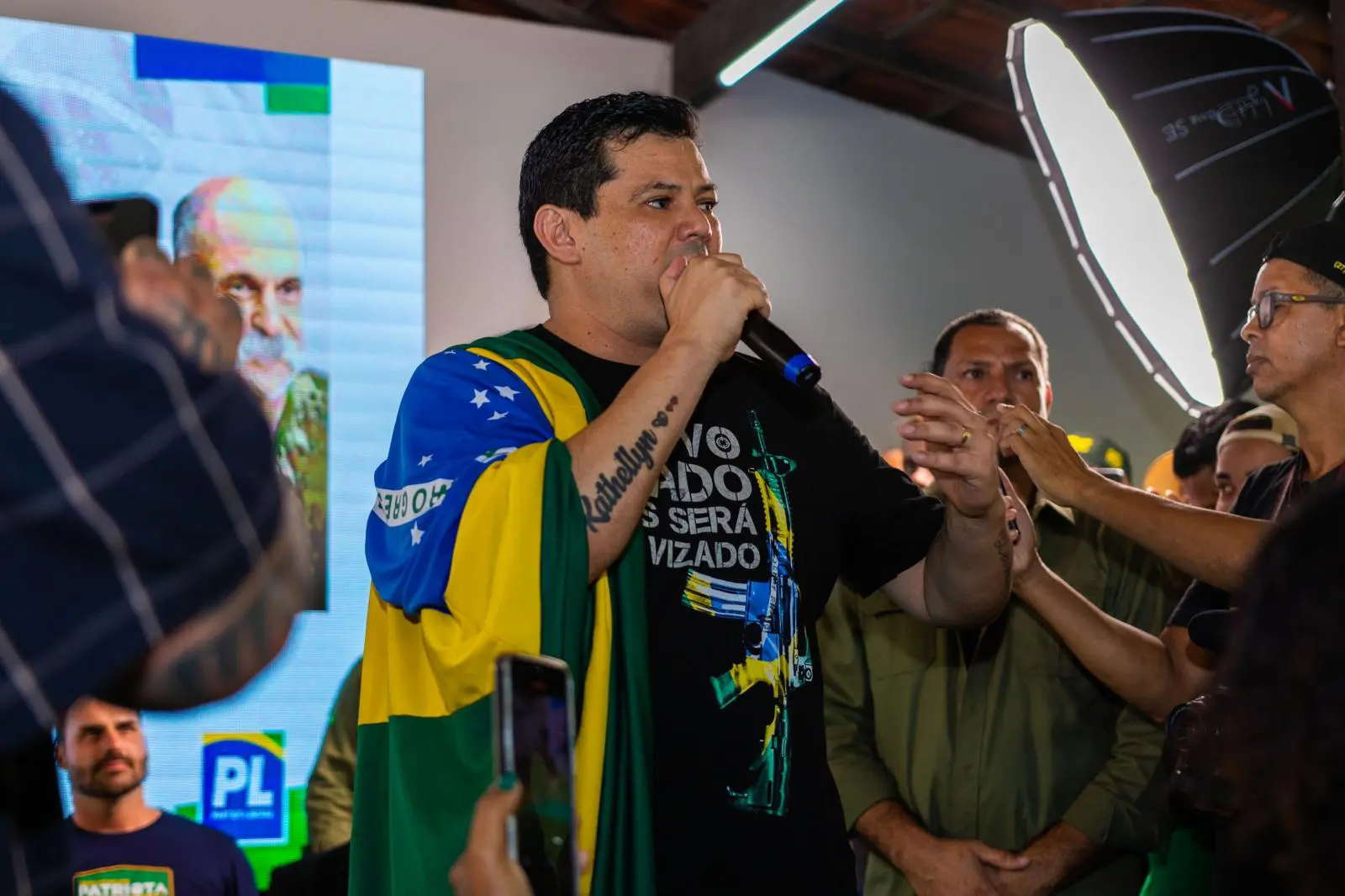 Registros da cerimônia de pré-candidatura de Coronel Ramalho | Foto: Divulgação/PL