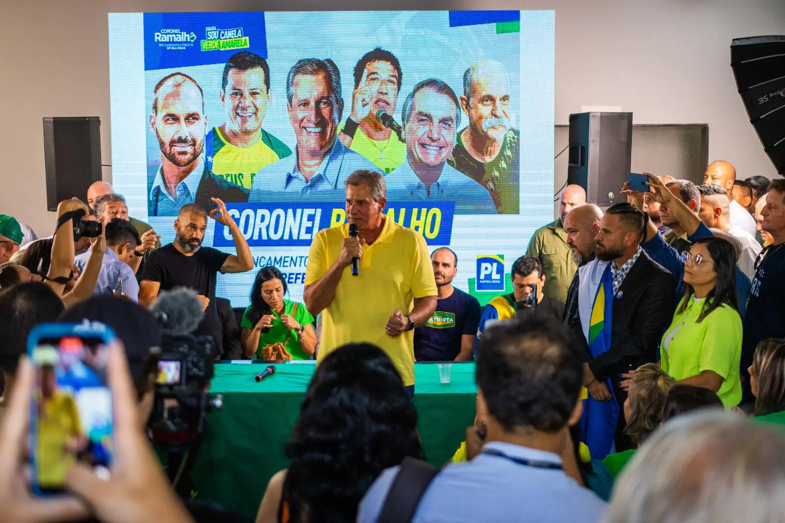 Registros da cerimônia de pré-candidatura de Coronel Ramalho | Foto: Divulgação/PL