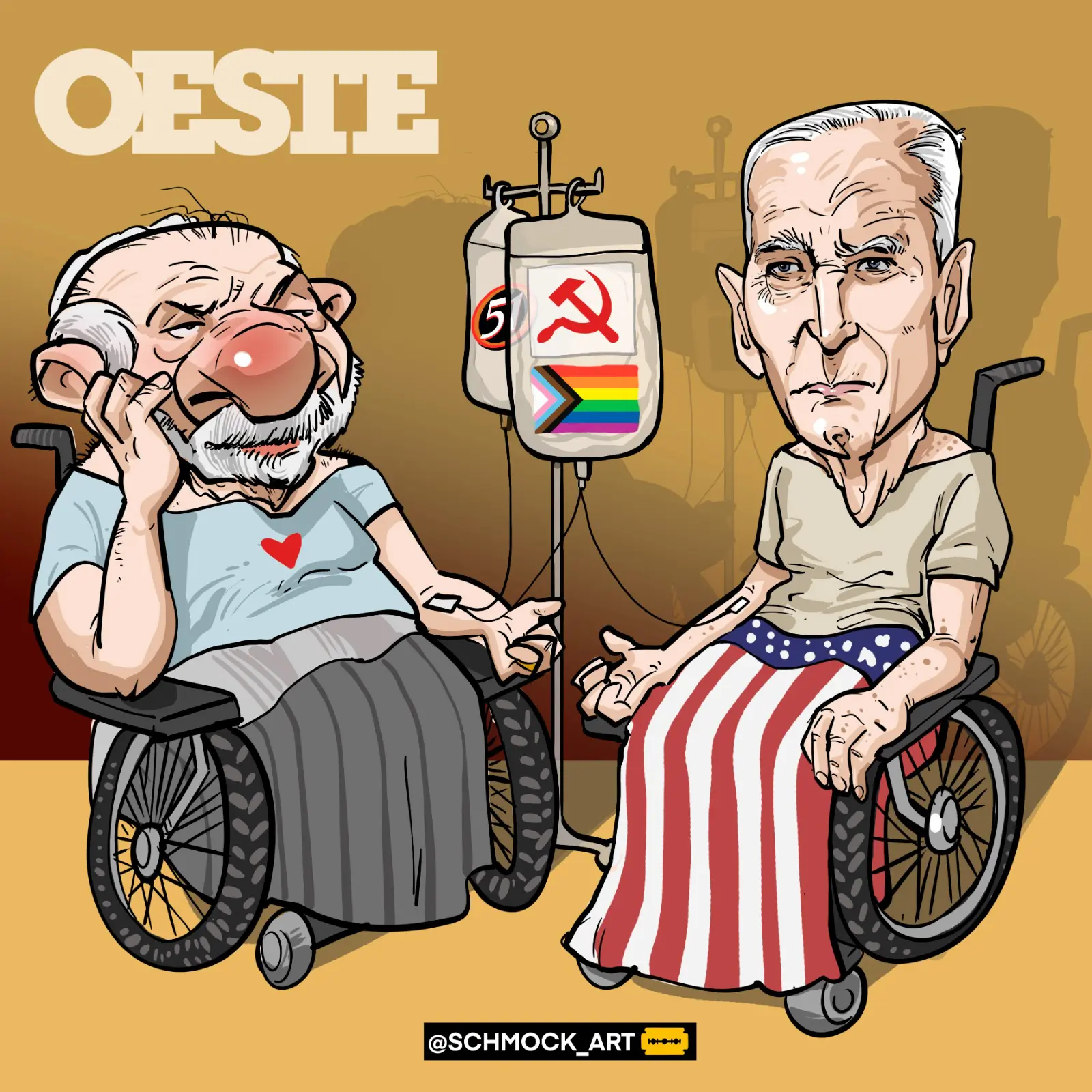 Charge da semana, de Schmock, publicada em 21 de junho de 2024