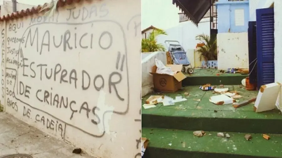 Depredação na Escola Base, em 1994 | Foto: Reprodução/JusBrasil