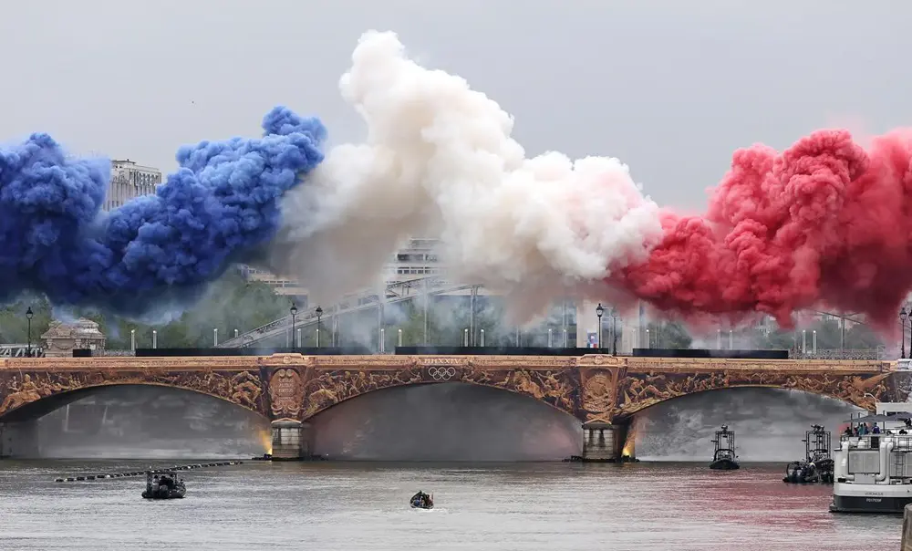 Foto da Cerimônia de Abertura da Olimpíada de Paris 2024