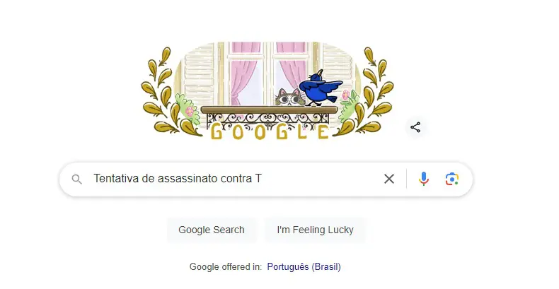 Tentativa de assassinato contra Trump, no Google