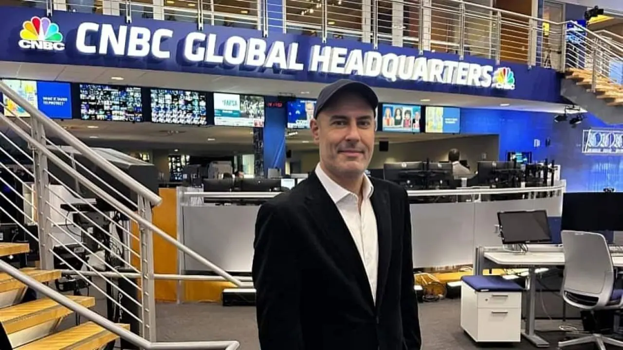 Foto de Douglas Tavolaro, executivo da CNBC Brasil