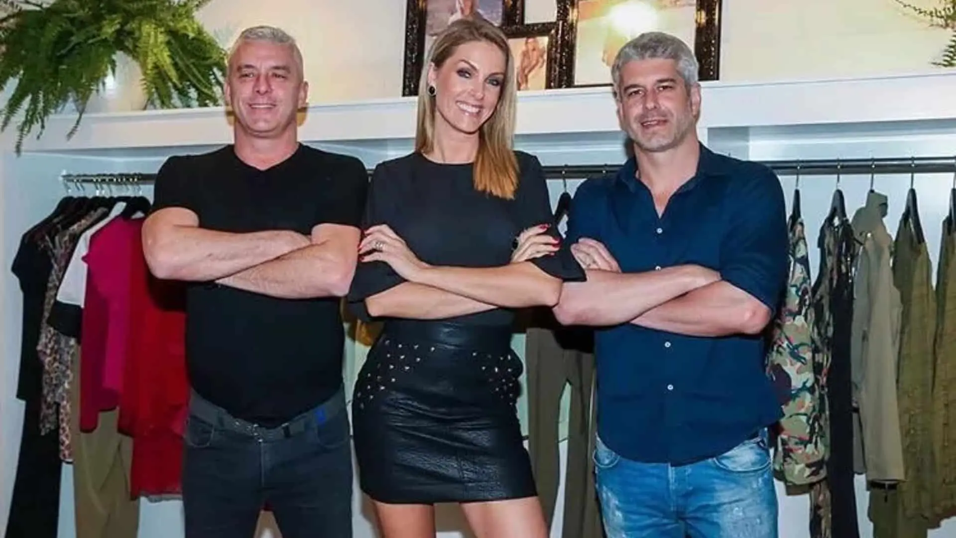 Foto de Ana Hickmann, Alexandre Correa e Gustavo Correa