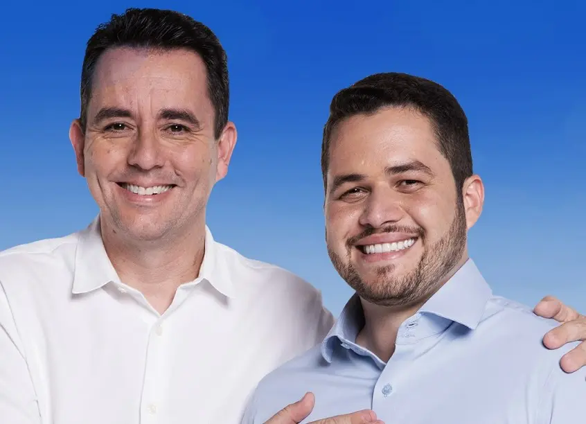 Paulo Serra e Gilvan Junior, políticos do PSDB de Santo André, cidade localizada no Grande ABC Paulista