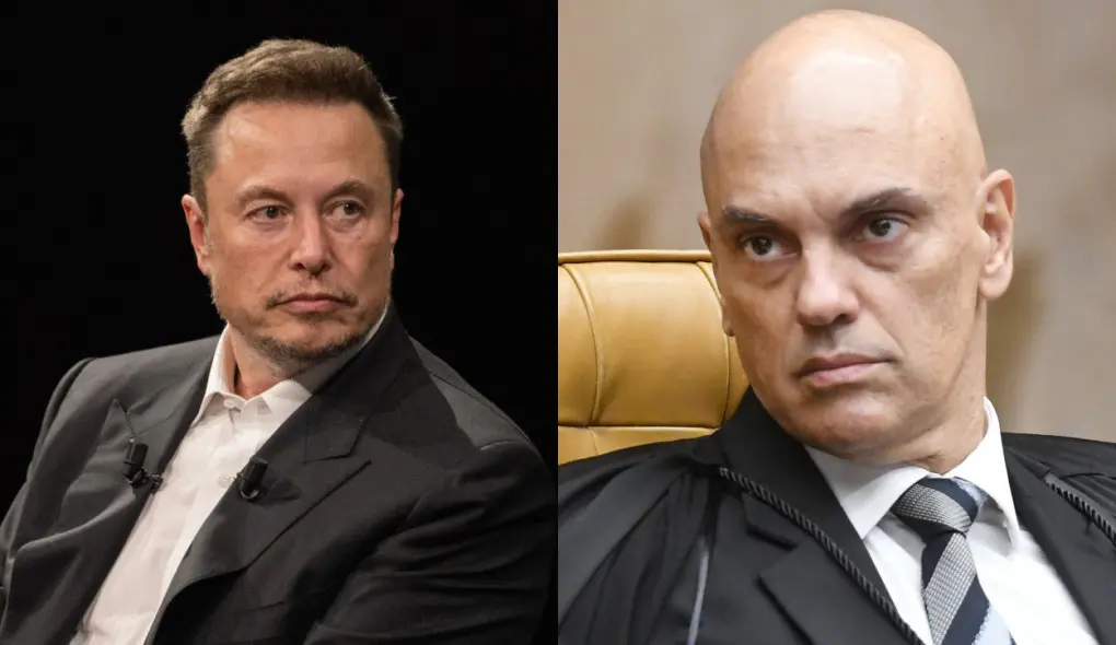 Em publicação no Twitter/x, Elon Musk também classificou Moraes como 'criminoso fantasiado de juiz' | Foto: Reprodução/Redes sociais