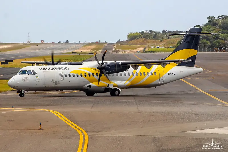 Modelo do ATR-72, avião que caiu em Vinhedo (SP)
