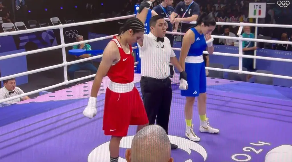 Boxeadora italiana e boxeadora argentina trans