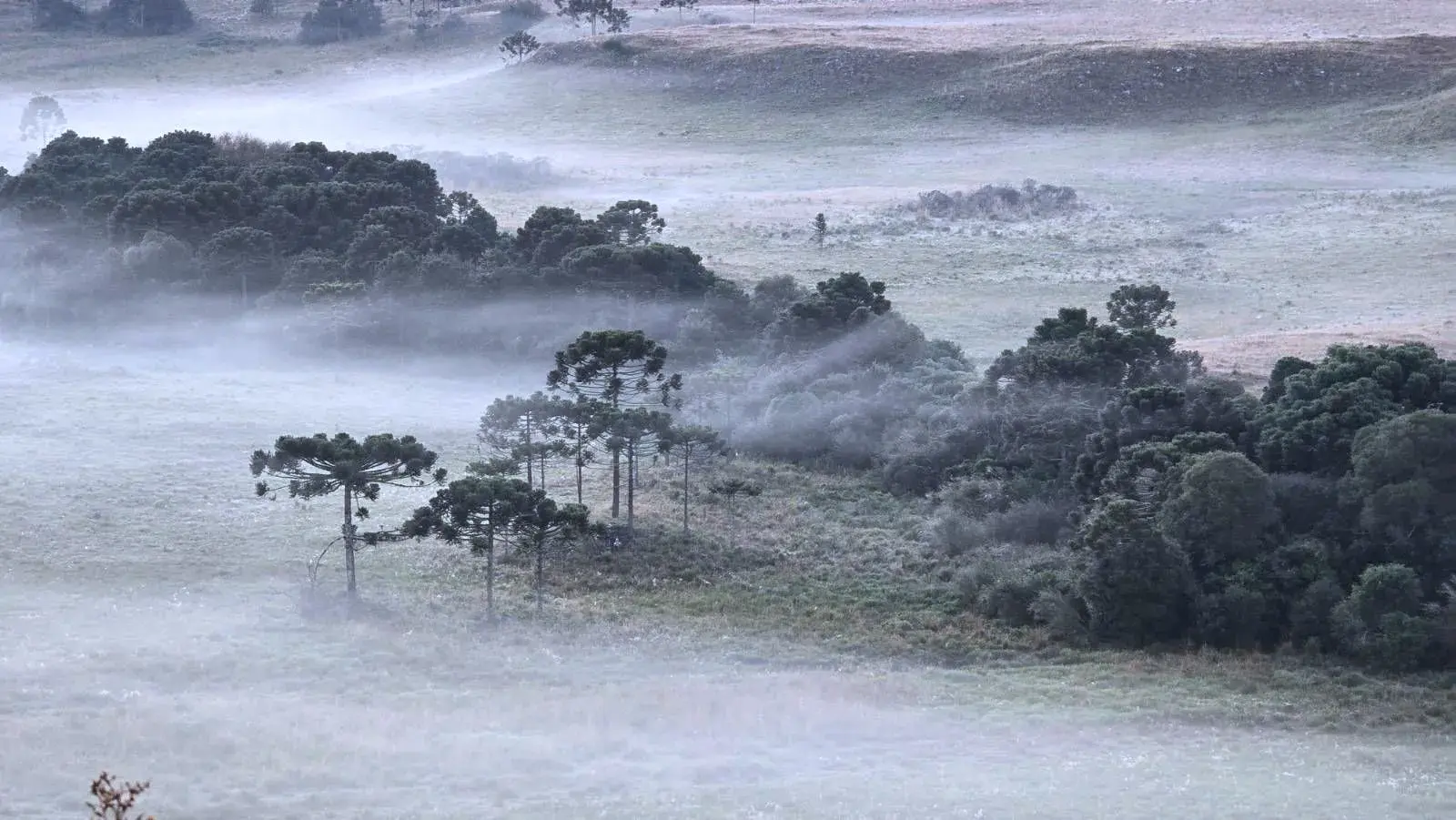Frente fria atinge a Região Sul