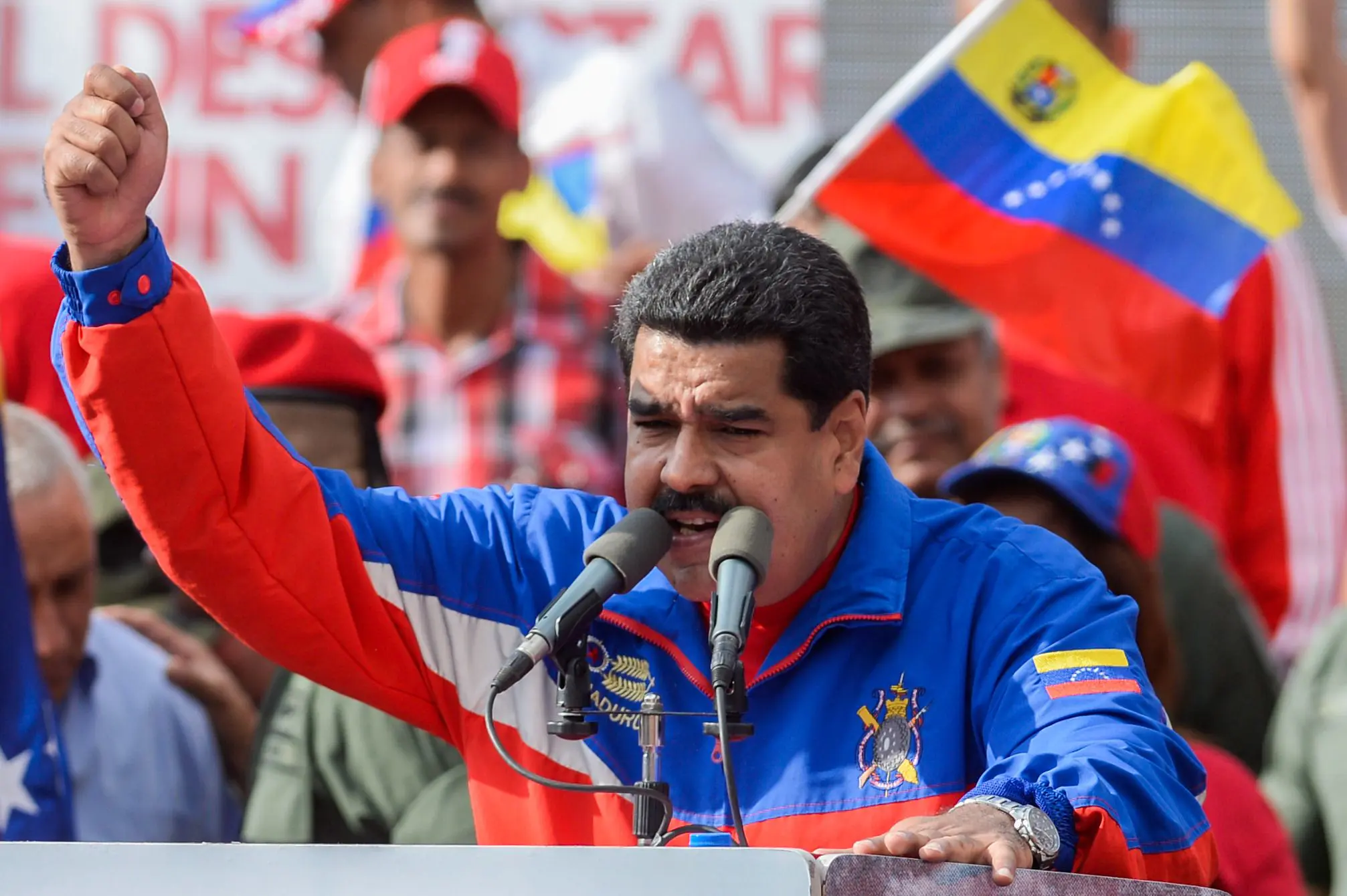 Nicolás Maduro durante pronunciamento