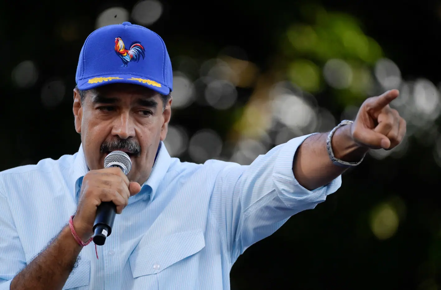Nicolás Maduro, em discurso depois de uma marcha em apoio à sua vitória nas eleições de 28 de julho, no Palácio de Miraflores, em Caracas, na Venezuela - 17/8/2024 | Foto: Maxwell Briceno/Reuters