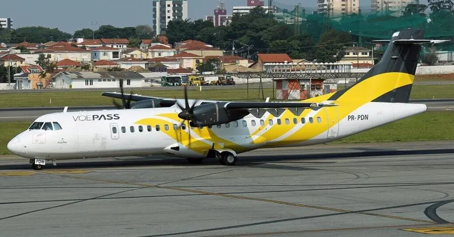 O avião da Voepass, prefixo PS-VPB, decolou de Cascavel (PR), com destino ao Aeroporto de Guarulhos, em São Paulo, mas caiu em Vinhedo (SP), depois de uma hora e meia de voo | Foto: Reprodução/Twitter/X
