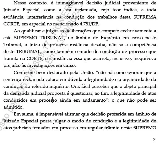 Foto: Leia um trecho do parecer de Moraes | Foto: Divulgação/Arquivo pessoal