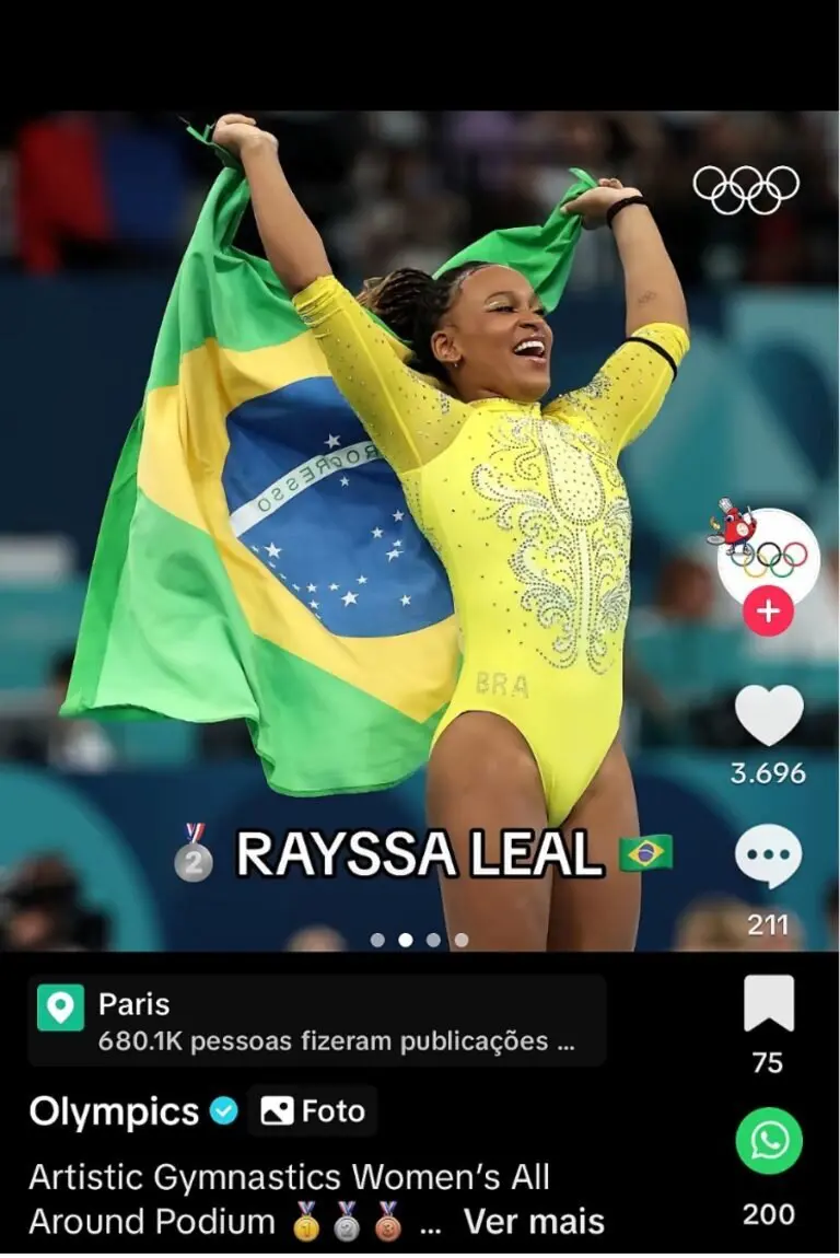 Captura de tela do erro no perfil oficial das Olimpíadas; publicação foi excluída | Foto: Reprodução/Redes sociais