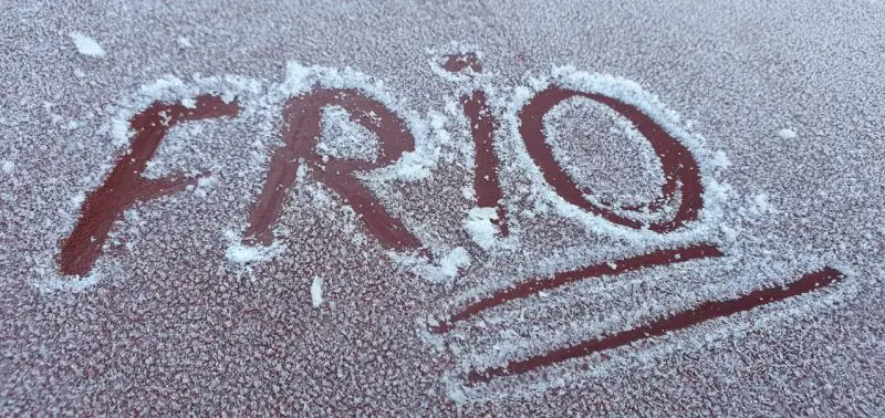 Imagem de frio - onda de frio e geada