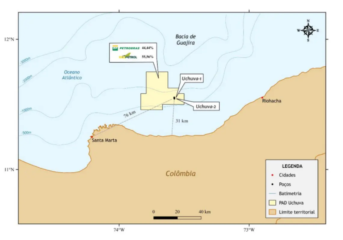 Petrobras confirma descoberta de gás na Colômbia