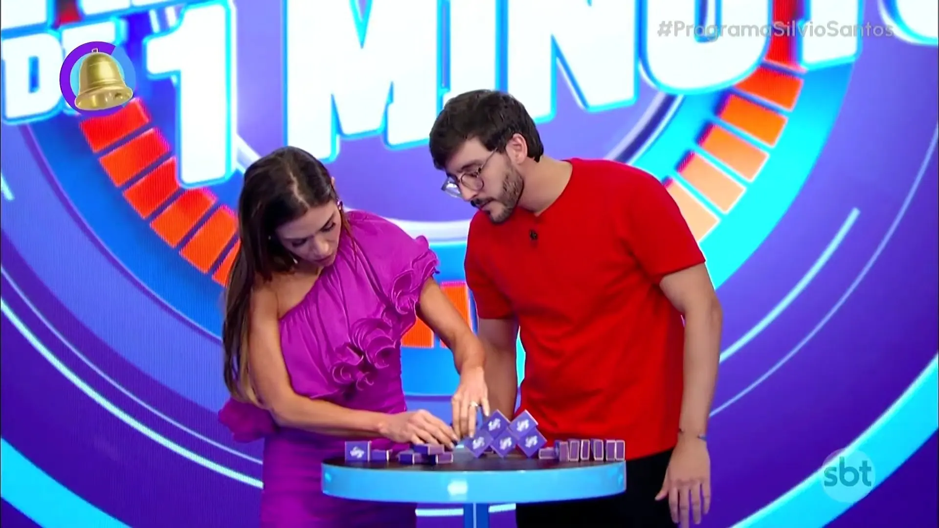 Foto de Patricia Abravanel em quadro do Programa Silvio Santos