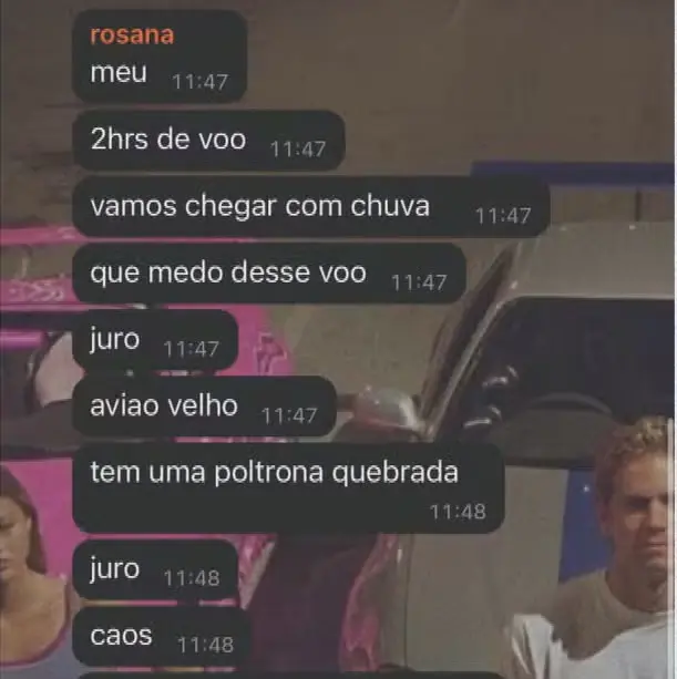 Passageira enviou mensagem a familiares antes de queda de avião | Foto: Reprodução/X/Twitter