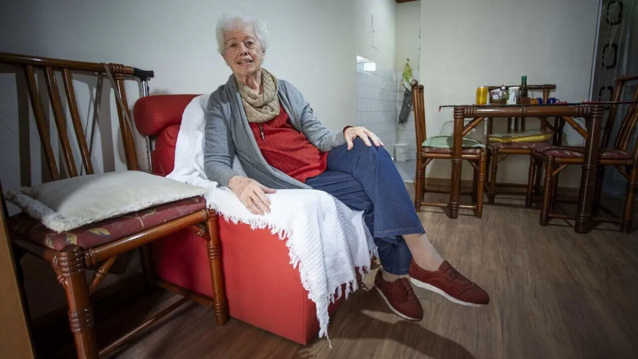 Foto de Sonia Zagury no Retiro dos Artistas