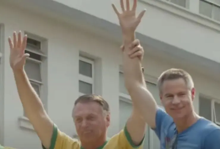 Bolsonaro pediu aplausos a Shellenberger | Foto: Divulgação/Revista Oeste