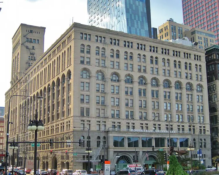 Auditorium Building, também em Chicago | Foto: Reprodução/Wikimedia Commons
